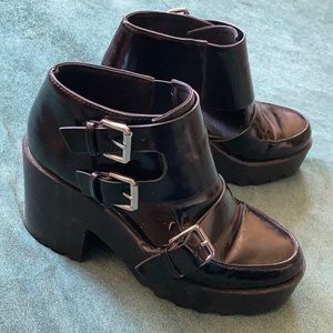 Divided Cutout Monkstrap Platforms